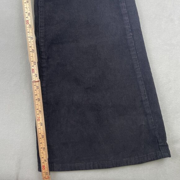 We The Free Pants Womens 27 Black Jayde High Rise Flare Corduroy Retro Boho New - Picture 7 of 8